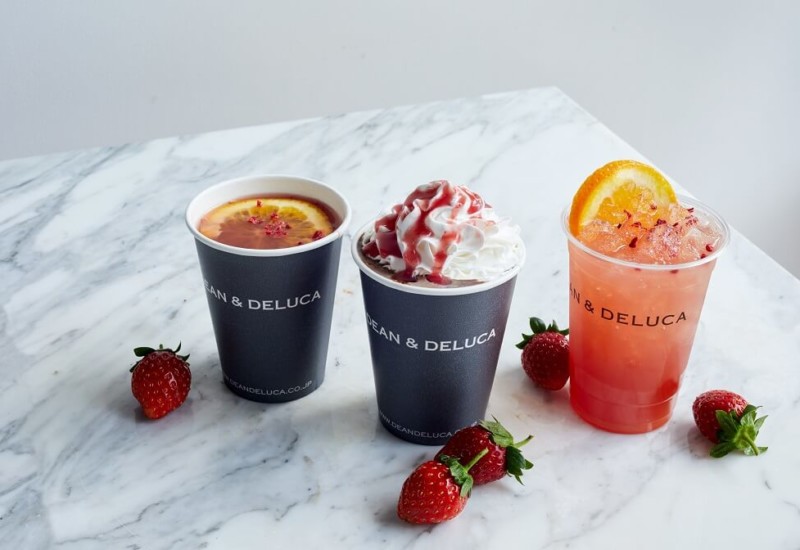 DEAN & DELUCA　『ホットストロベリーチョコレート』と『ストロベリーティー』