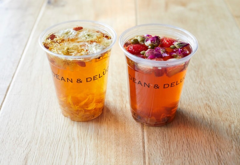 DEAN & DELUCA CAFE　ホワイトフラワーティー　レッドフラワーティー