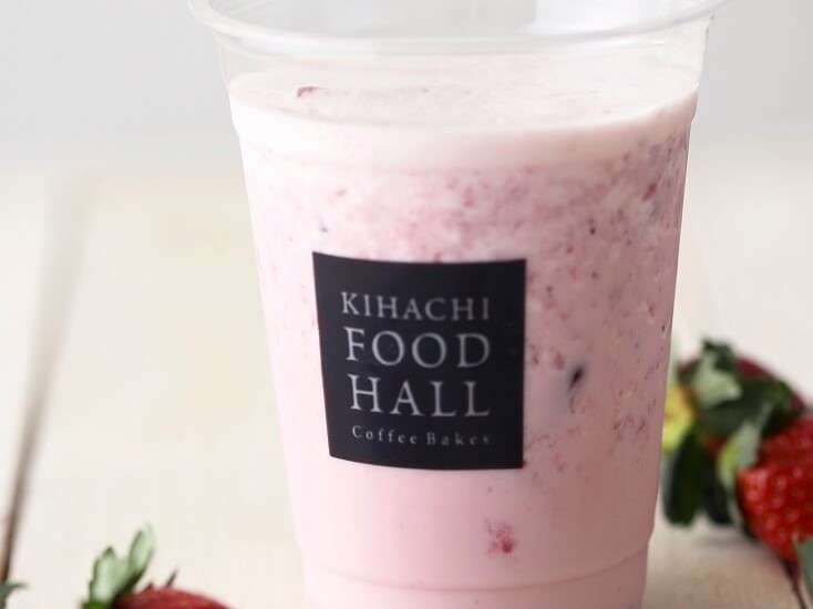 KIHACHI FOOD HALL Coffee Bakes　ストロベリーミルクジュース