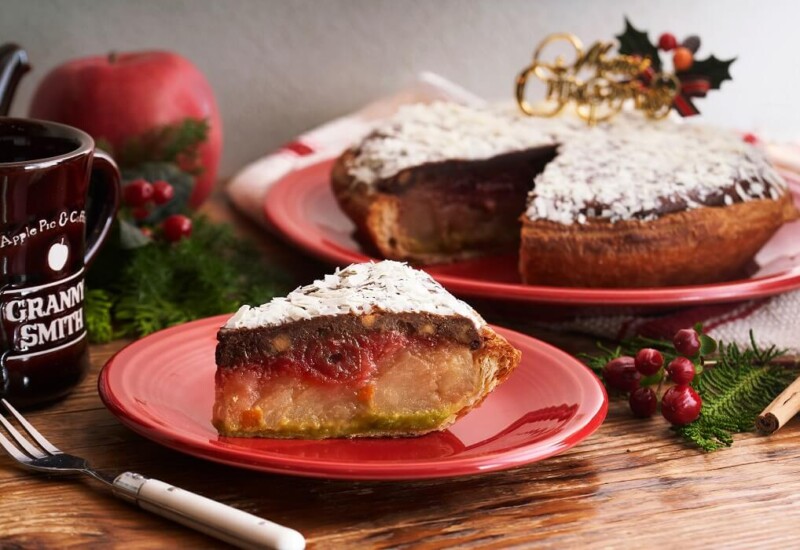 グラニースミス　ブラウニーとチェリーのクリスマスアップルパイ