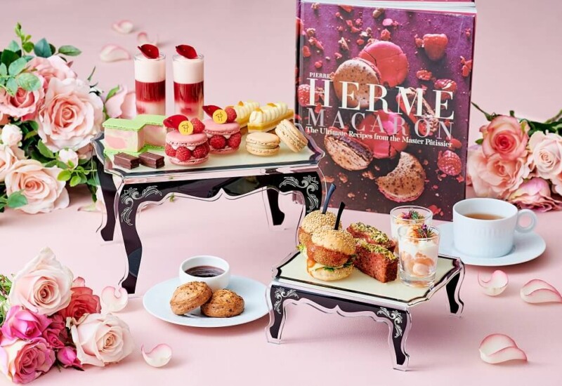 ザストリングス表参道　Rose Afternoon Tea　ピエールエルメコラボ